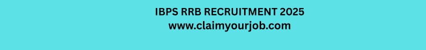 IBPS RRB RECRUITMENT 2025