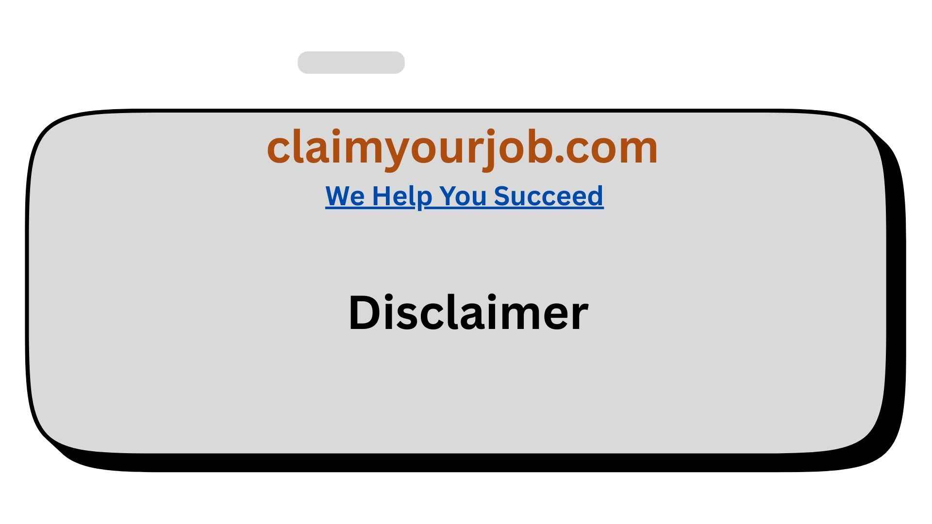 Disclaimer